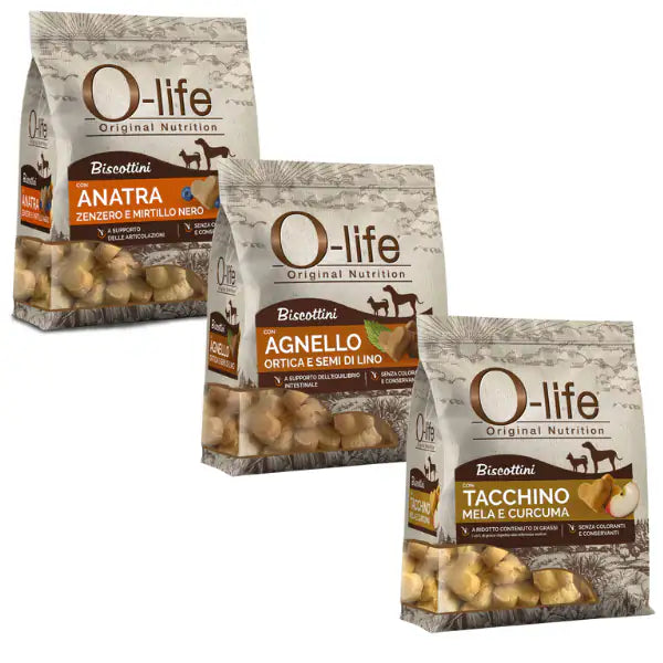 O-life Dog Adult biscotti per cani 200 gr   bauzaarit.myshopify.com