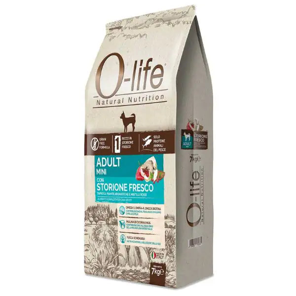 O-life Dog Grain Free Adult Mini Storione e Tonno  7 kg bauzaarit.myshopify.com