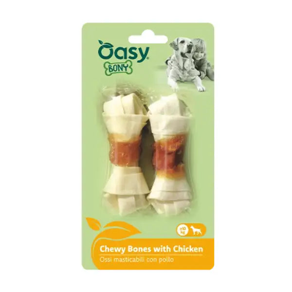 Oasy Bony Osso masticabile per cani adulti con Pollo  Medium 56 gr Bauzaar.it
