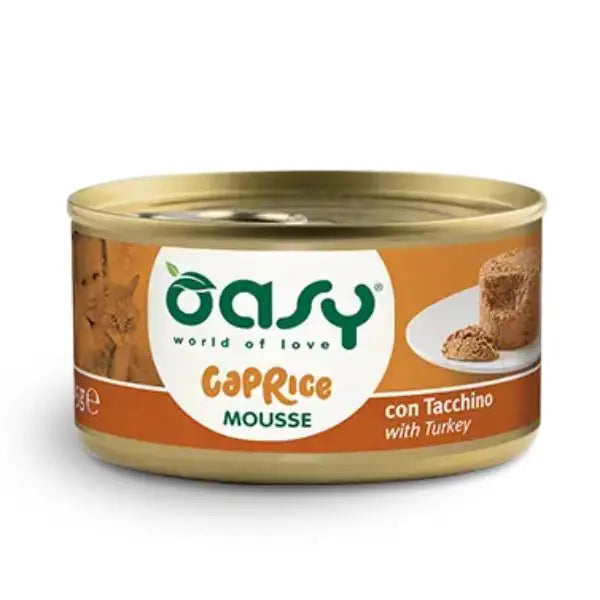 Oasy Caprice Cat Adult Mousse Grain Free 85 gr  Tacchino bauzaarit.myshopify.com