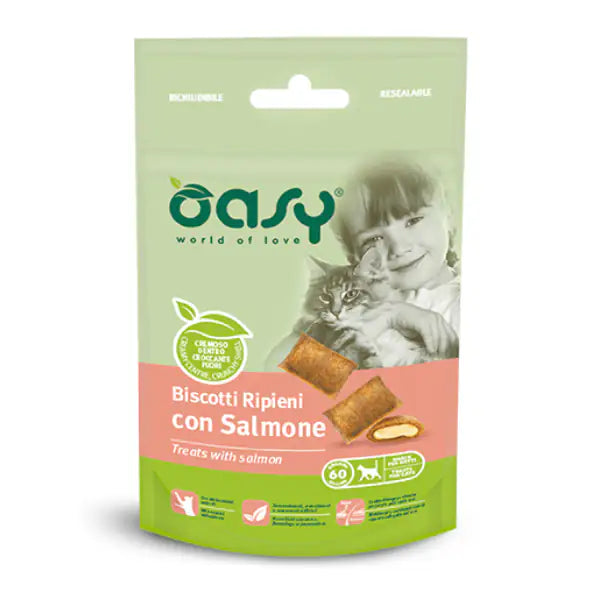 Oasy Cat Biscotti Ripieni 60 gr   bauzaarit.myshopify.com