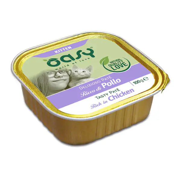 Oasy Cat Kitten Delizioso Patè 100 gr  Pollo bauzaarit.myshopify.com