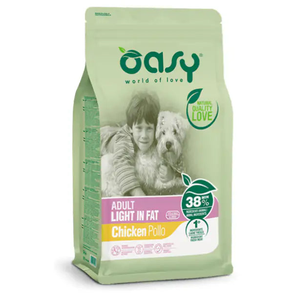 Oasy Dog Adult Light in Fat  3 kg bauzaarit.myshopify.com