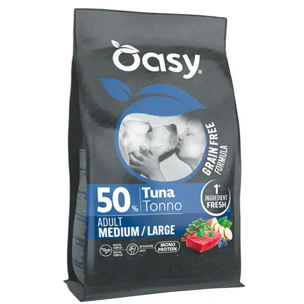 Oasy Grain Free formula Adult Medium/Large Tonno  10 kg Bauzaar.it