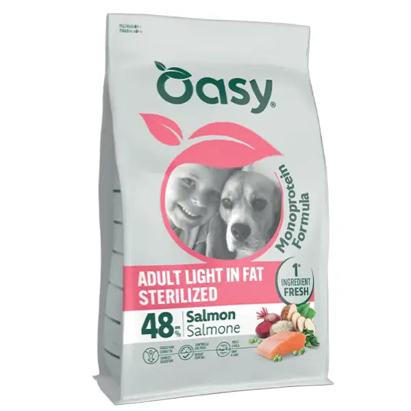 Oasy Monoprotein formula Adult Light in Fat Sterilized Salmone   Bauzaar.it