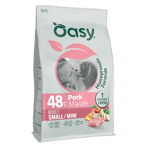 Oasy Monoprotein formula Adult Small/Mini Maiale   Bauzaar.it