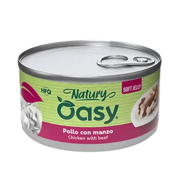Oasy Natury Cat Adult Soft Jelly 150 gr  Pollo con manzo bauzaarit.myshopify.com