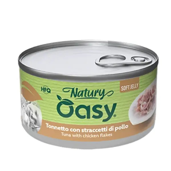 Oasy Natury Cat Adult Soft Jelly 150 gr  Tonno con straccetti di pollo bauzaarit.myshopify.com