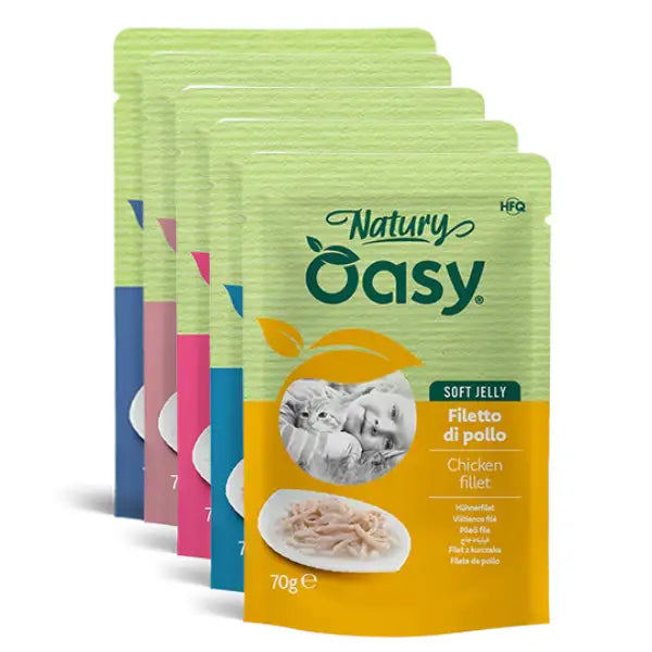 Oasy Natury Cat Adult Soft Jelly 70 gr   Bauzaar.it