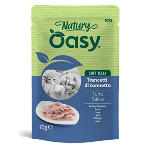 Oasy Natury Cat Adult Soft Jelly 70 gr  Trancetti di tonnetto Bauzaar.it