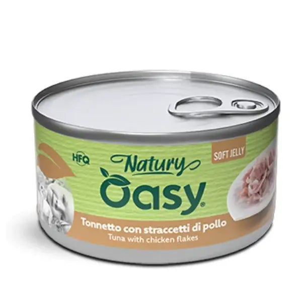 Oasy Natury Cat Adult Soft Jelly 85 gr  Tonnetto con straccetti di pollo bauzaarit.myshopify.com