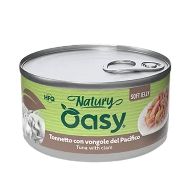 Oasy Natury Cat Adult Soft Jelly 85 gr  Tonno con vongole del pacifico bauzaarit.myshopify.com