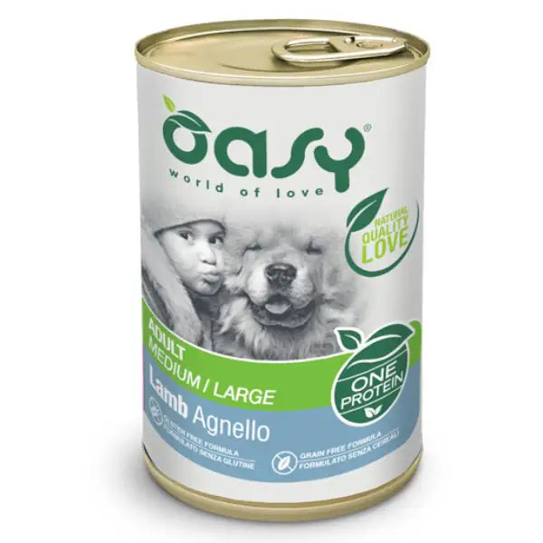Oasy One Protein Adult Medium/Large 400 gr  Agnello bauzaarit.myshopify.com
