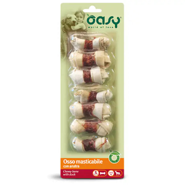 Oasy Osso masticabile con anatra   bauzaarit.myshopify.com