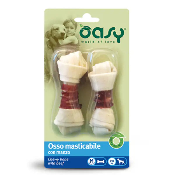 Oasy Osso masticabile con manzo  56 gr bauzaarit.myshopify.com