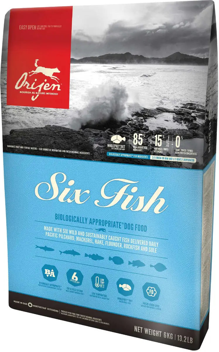 Orijen Six Fish Dog Food   bauzaarit.myshopify.com