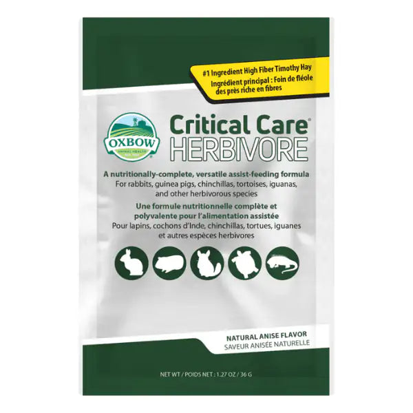 Oxbow Critical Care Herbivore 1 bustina da 36 gr  Anice bauzaarit.myshopify.com