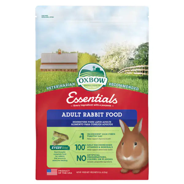 Oxbow Essential Adult Rabbit Food   bauzaarit.myshopify.com