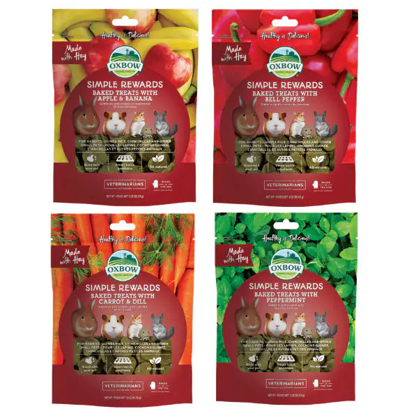 Oxbow Simple Rewards Baked Treats 60 gr   bauzaarit.myshopify.com