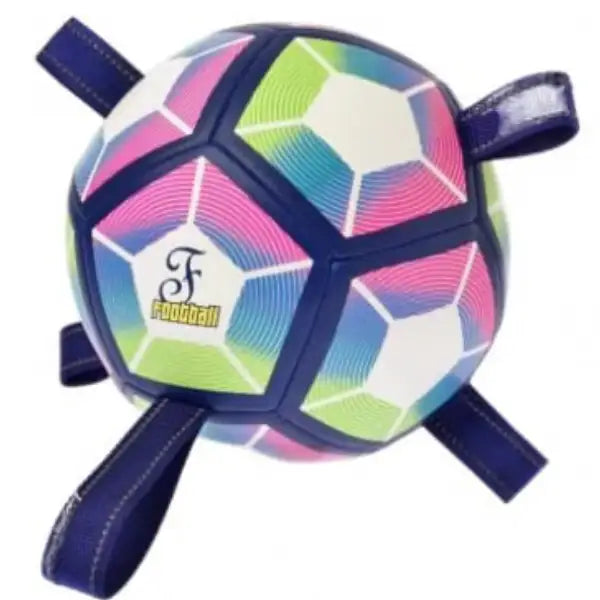Palla da Calcio con maniglie per cani Calcioball Ferribiella   Bauzaar.it