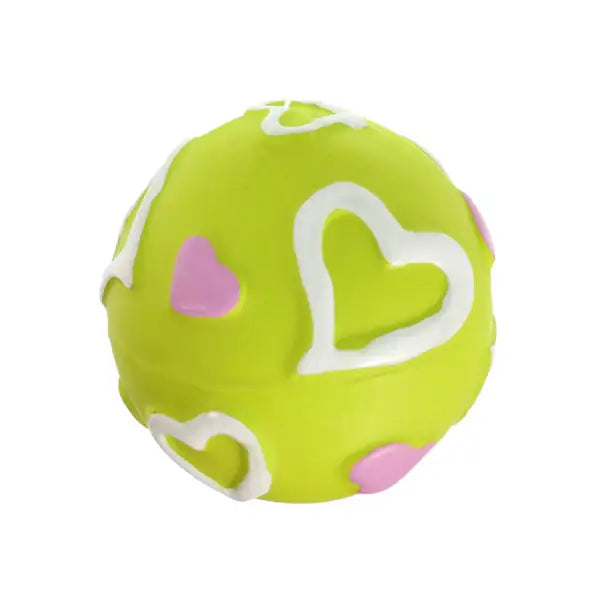Pallina con cuori in lattice PetUp Joy  7 cm bauzaarit.myshopify.com