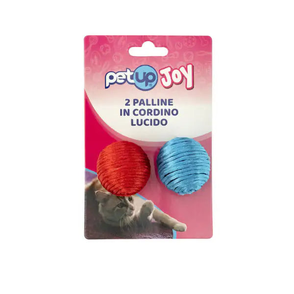 Palline per gatti Petup Joy  In cordino lucido bauzaarit.myshopify.com