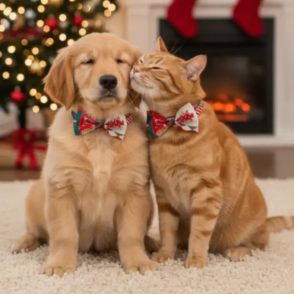 Papillon di Natale per cani e gatti Ferribiella   bauzaarit.myshopify.com