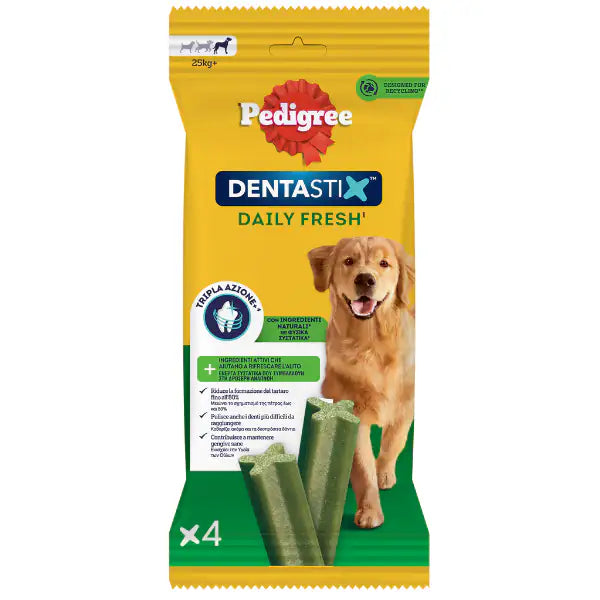 Pedigree Dentastix Fresh Large snack per l'igiene orale  4 pezzi bauzaarit.myshopify.com