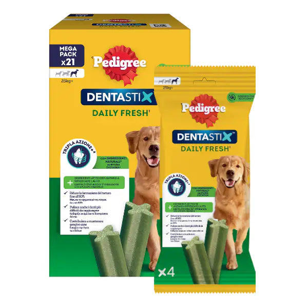 Pedigree Dentastix Fresh Large snack per l'igiene orale   bauzaarit.myshopify.com