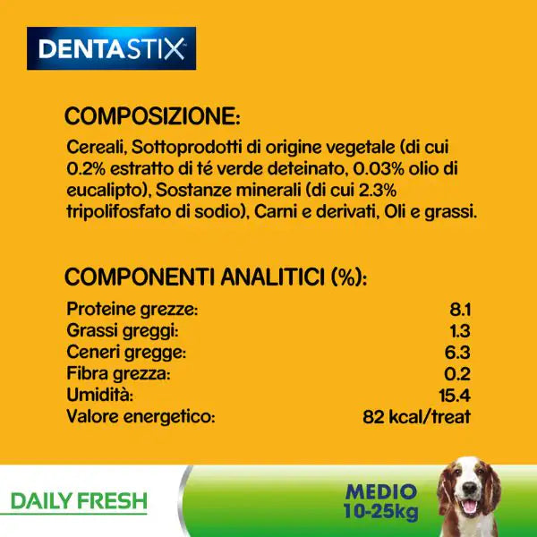 Pedigree Dentastix Fresh Medium snack per l'igiene orale   bauzaarit.myshopify.com