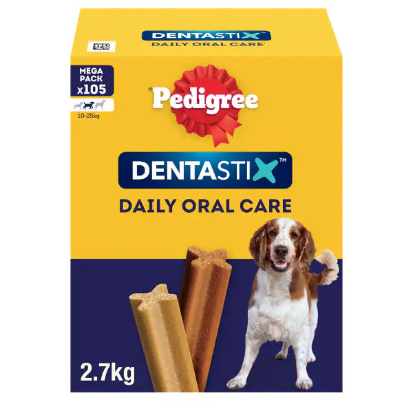 Pedigree Dentastix Medium snack per l'igiene orale  105 pezzi bauzaarit.myshopify.com