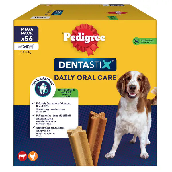 Pedigree Dentastix Medium snack per l'igiene orale  56 pezzi bauzaarit.myshopify.com