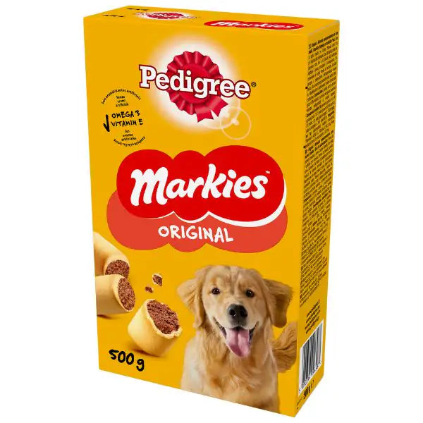 Pedigree Markies biscotti ripieni per cani  500 gr bauzaarit.myshopify.com