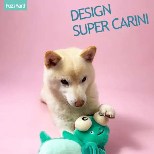 Peluche Neck Minnits con doppio Squeakers interno e collo elastico FuzzYard   bauzaarit.myshopify.com
