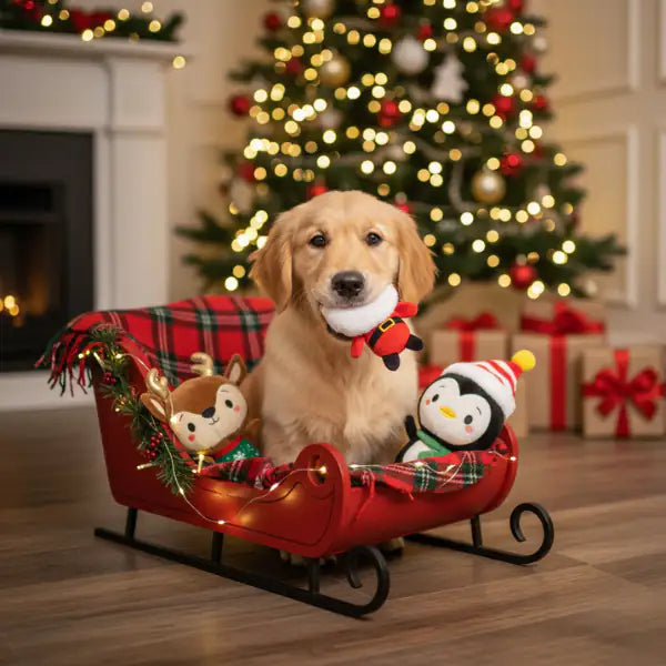 Peluche di Natale per cani Testoline Ferribiella   bauzaarit.myshopify.com