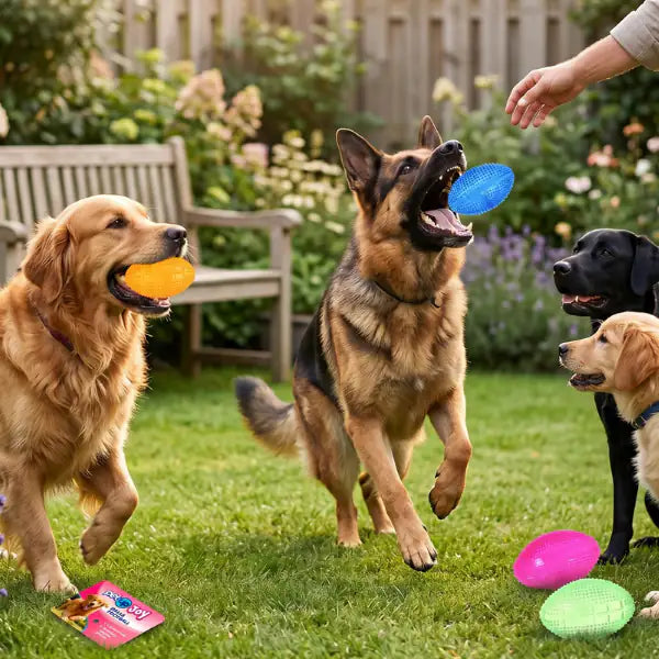 PetUp Joy gioco per cani Palla Football in TPR   Bauzaar.it
