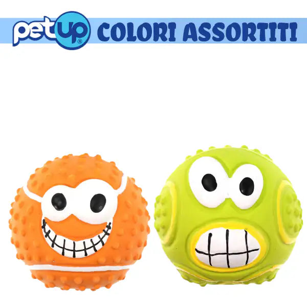 PetUp Joy gioco per cani Palla con squeaker Face per denti e gengive   Bauzaar.it