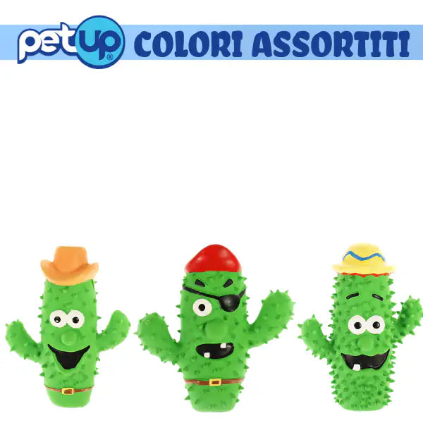 PetUp Joy gioco per cani con squeaker Cactus con punte per denti e gengive   Bauzaar.it