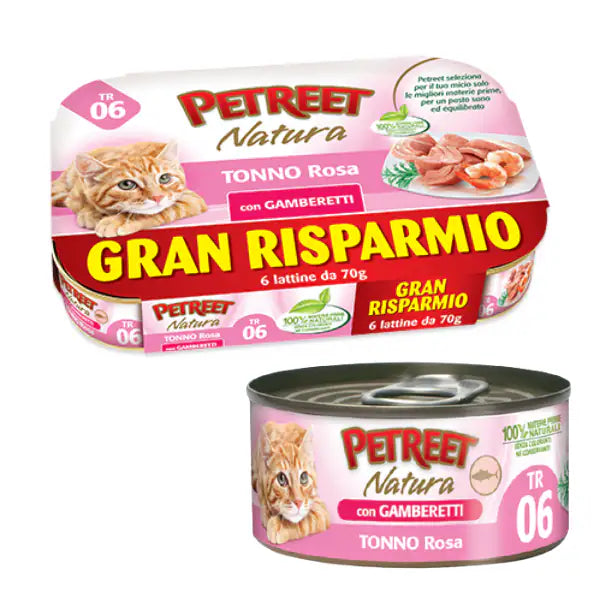 Petreet Natura Cat Maxi Scorta 6x70 gr  Tonno bauzaarit.myshopify.com