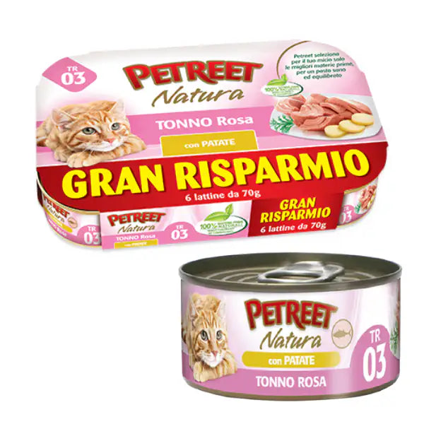 Petreet Natura Cat Maxi Scorta 6x70 gr  Tonno bauzaarit.myshopify.com