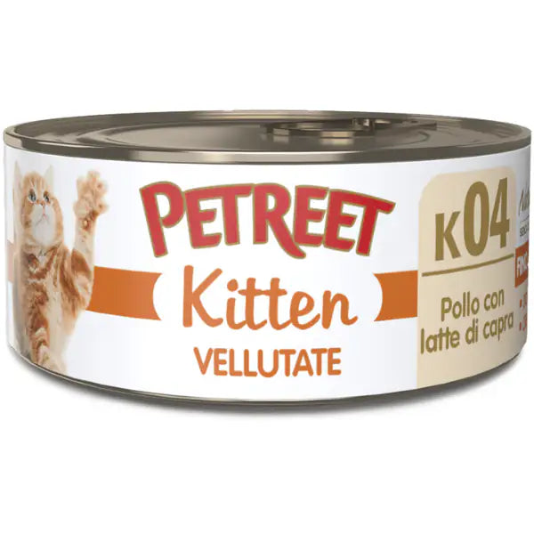 Petreet Vellutate Kitten Cat 70 gr  Pollo con latte di capra bauzaarit.myshopify.com