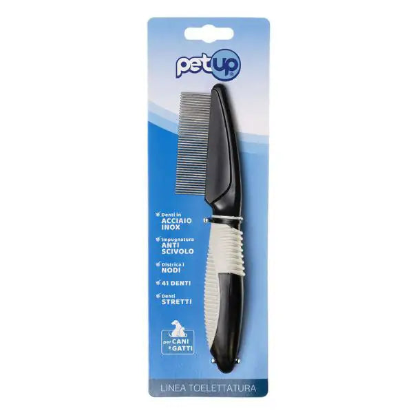 Pettine con denti in acciaio inox PetUp  Da 41 denti stretti bauzaarit.myshopify.com