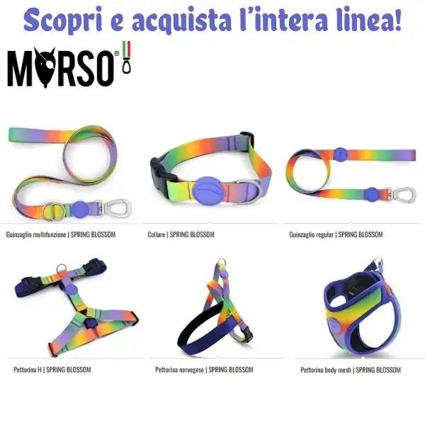 Pettorina Body Mash traspirante per cani in raso Intense Spring Blossom Morso   bauzaarit.myshopify.com
