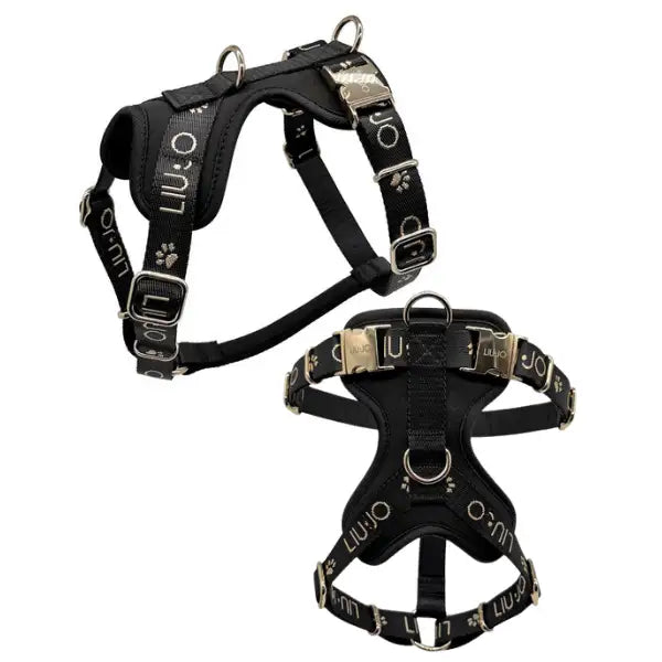Pettorina ad H Jacquard Liu Jo Pets  Nero - Taglia 2: 40-55 cm Bauzaar.it