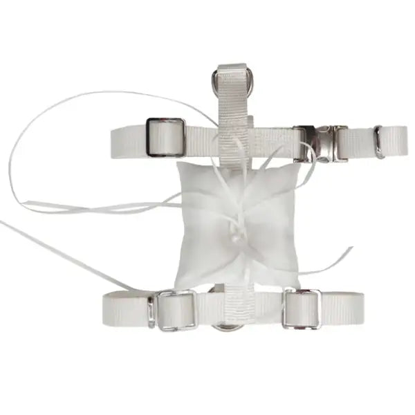 Pettorina ad H per cani con porta fedi da cerimonia Croci Ceremony  Bianco - Taglia M: 48-70 cm bauzaarit.myshopify.com