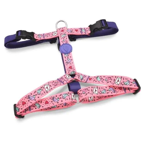 Pettorina ad H regolabile per cani in raso Intense Sweet Tweet Morso   bauzaarit.myshopify.com
