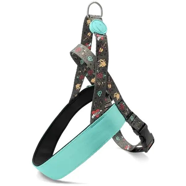 Pettorina norvegese regolabile per cani in raso Intense Ink Tank Morso   bauzaarit.myshopify.com