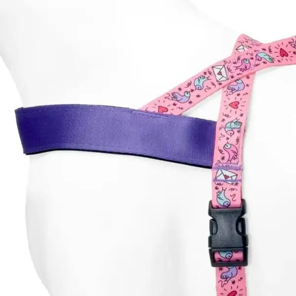 Pettorina norvegese regolabile per cani in raso Intense Sweet Tweet Morso   bauzaarit.myshopify.com