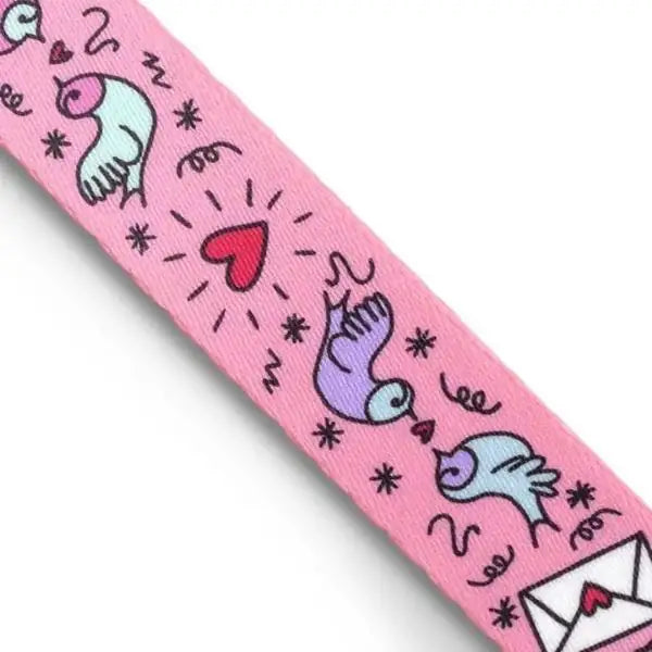 Pettorina norvegese regolabile per cani in raso Intense Sweet Tweet Morso   bauzaarit.myshopify.com