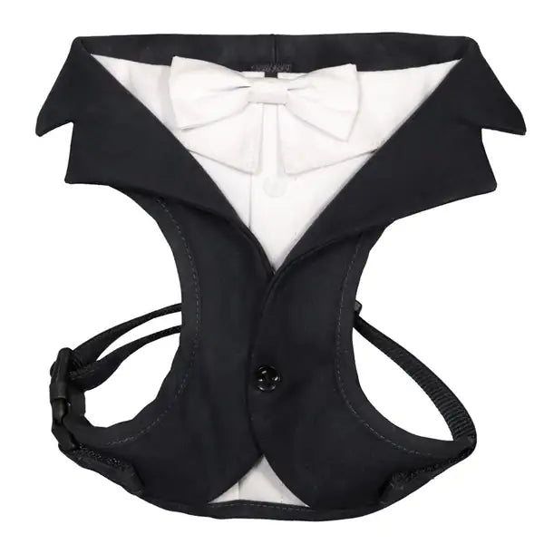 Pettorina per cani da cerimonia Croci Ceremony  Nero - Taglia S: 35-45 cm bauzaarit.myshopify.com